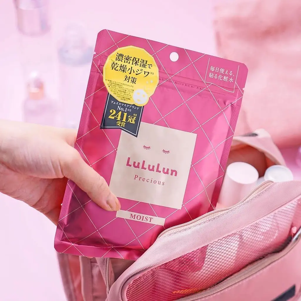 LULULUN Precious Moist Red Face Mask антивікова зволожуюча тканинна маска для обличчя, 7 шт - фото 3