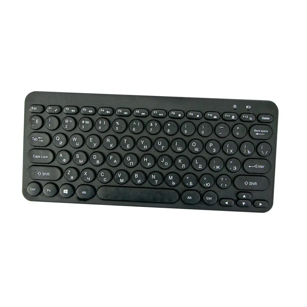 Бездротова клавіатура та мишка маленька чорна Multimedia Keyboard Wireless 2.4GHz - фото 6