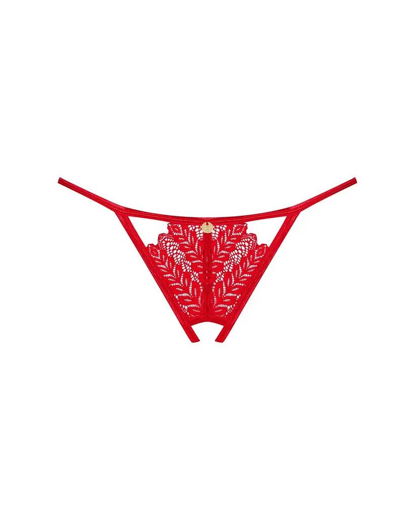 Трусики Obsessive Ingridia crotchless thong XL/2XL - фото 3