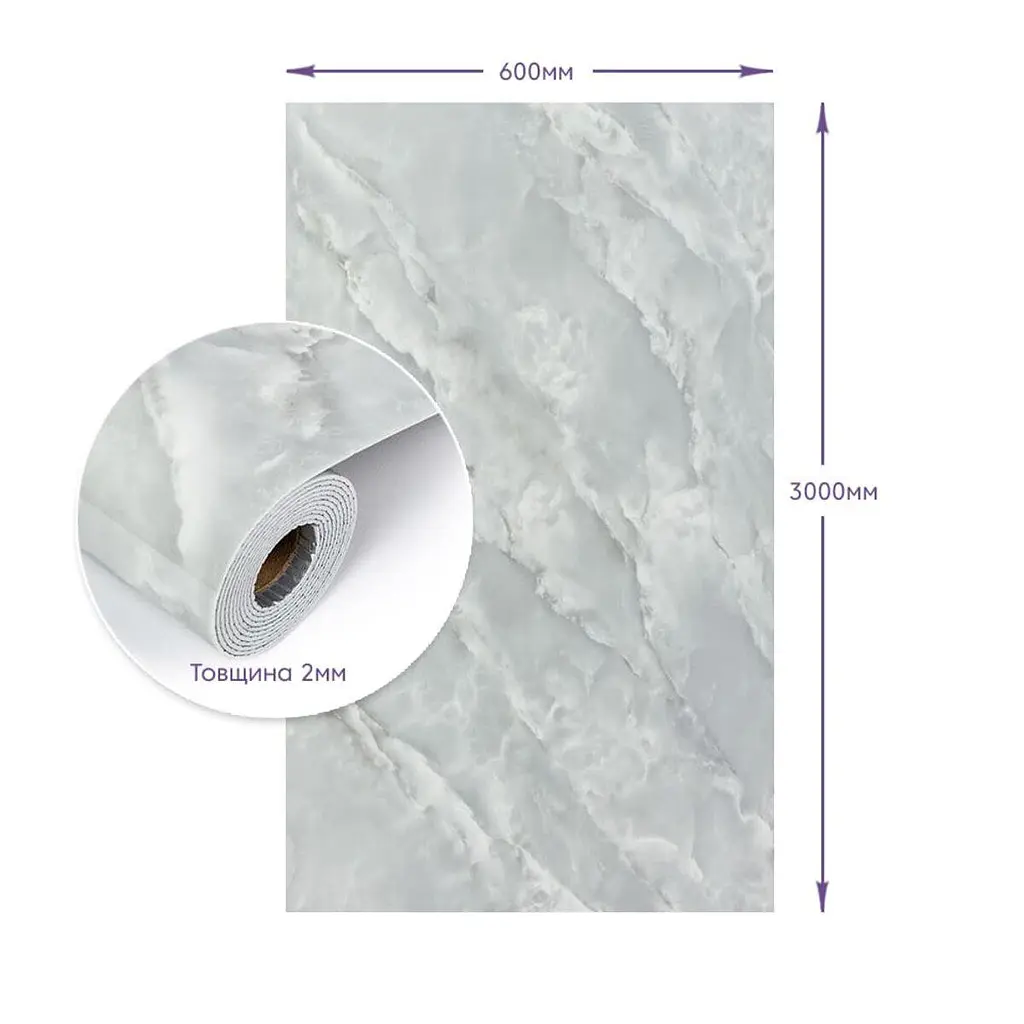 Самоклеюча стінова PET плитка Sticker Wall в рулоні 600х3000х2мм SW-00001700 - фото 3
