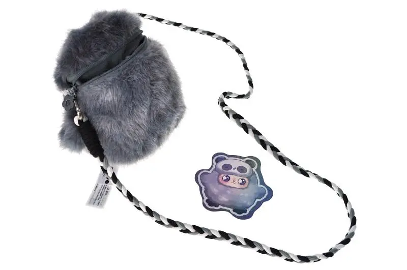М'яка іграшка сумочка зі ШІ 29572А сіра, штучний інтелект, в коробці р.14*10*22 см - фото 5