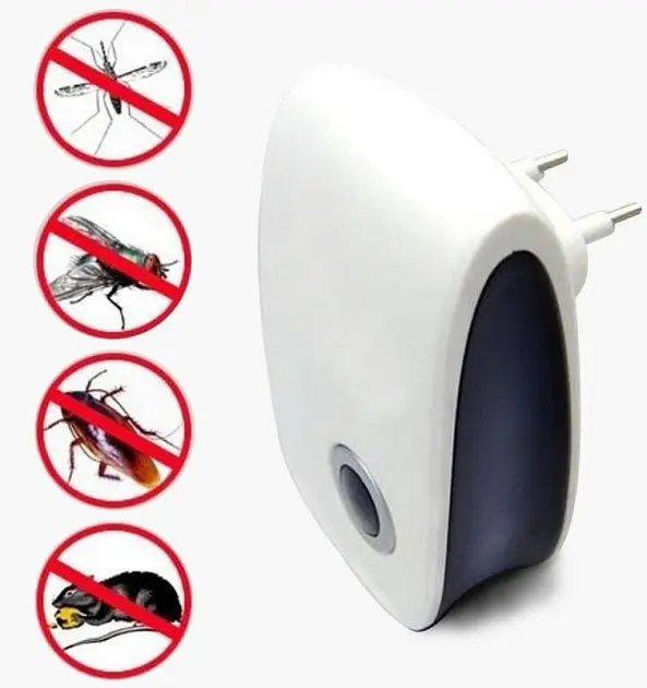 Електронний відлякувач комах та гризунів Electronic Pest Repeller від мережі - фото 2