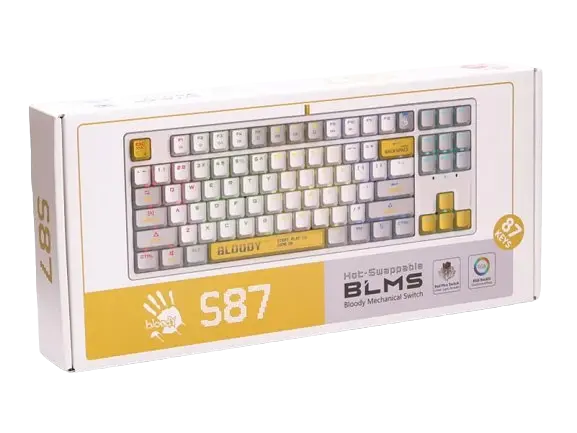 Клавиатура A4Tech S87 Bloody Energy RGB White - фото 2
