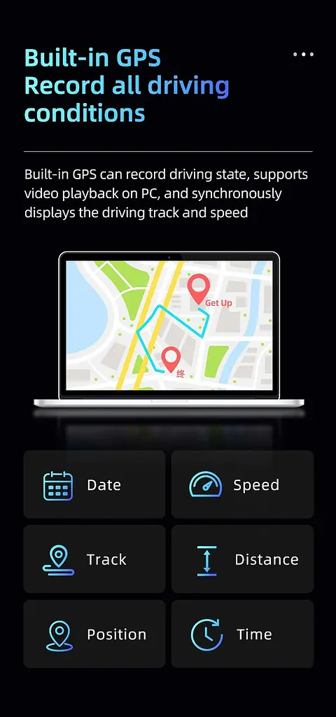 Автомобільний відеореєстратор Imou Dash Camera S400 Pro - фото 8