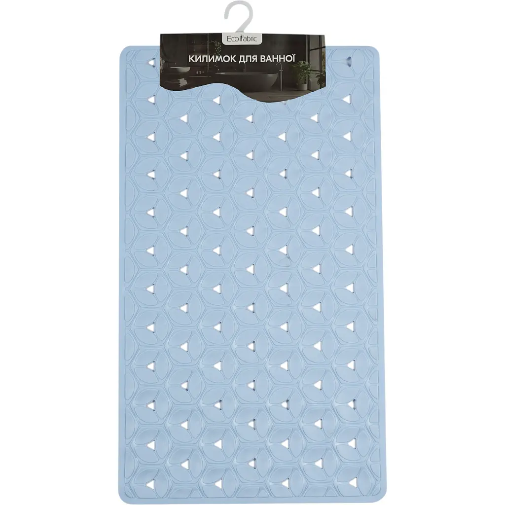 Килимок для ванної Eco Fabric Пелюстки 70х40 см блакитний (7040-003) - фото 3