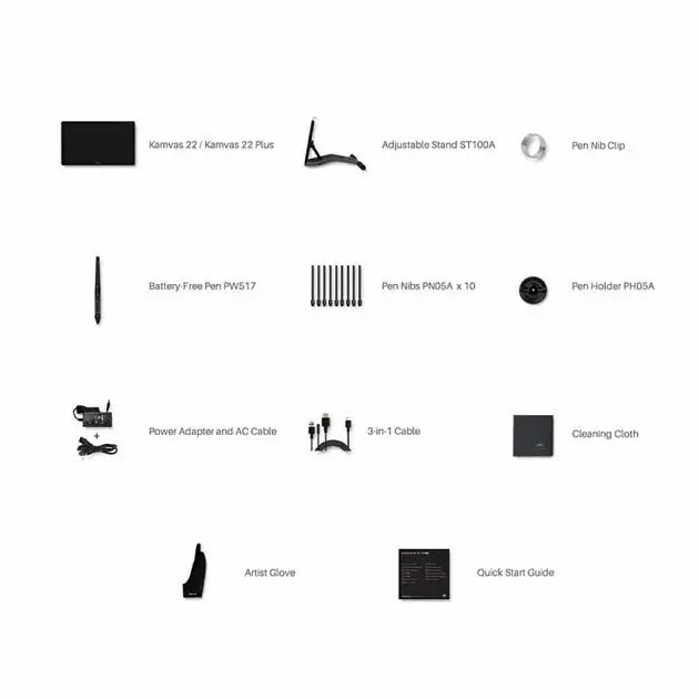 Графічний монітор-планшет Huion Kamvas 22 Plus (GS2202) [65907] - фото 8