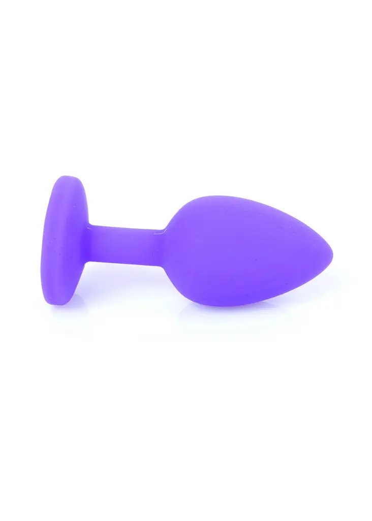 Анальна пробка Jewellery Silicone Purple фіолетова - фото 6