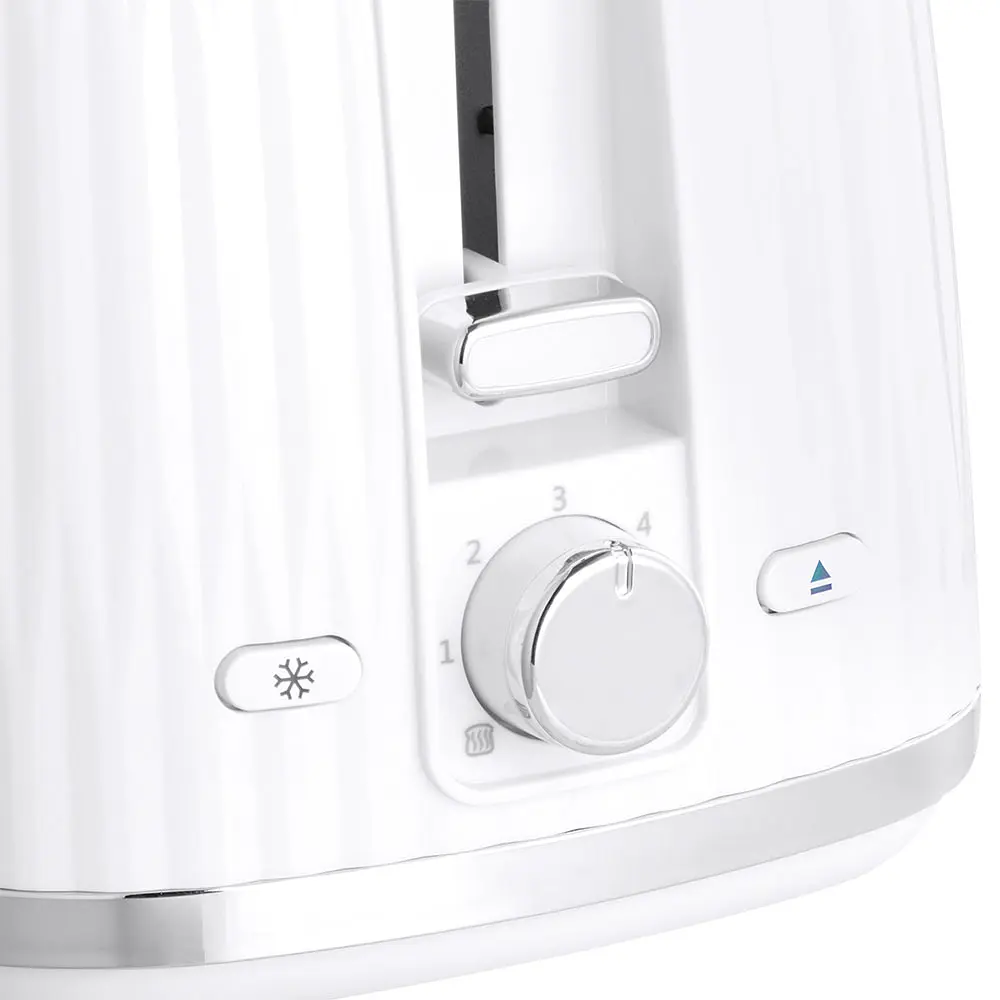 Тостер Russell Hobbs Eden 800 Вт пластик підігрів розморожування білий - фото 3