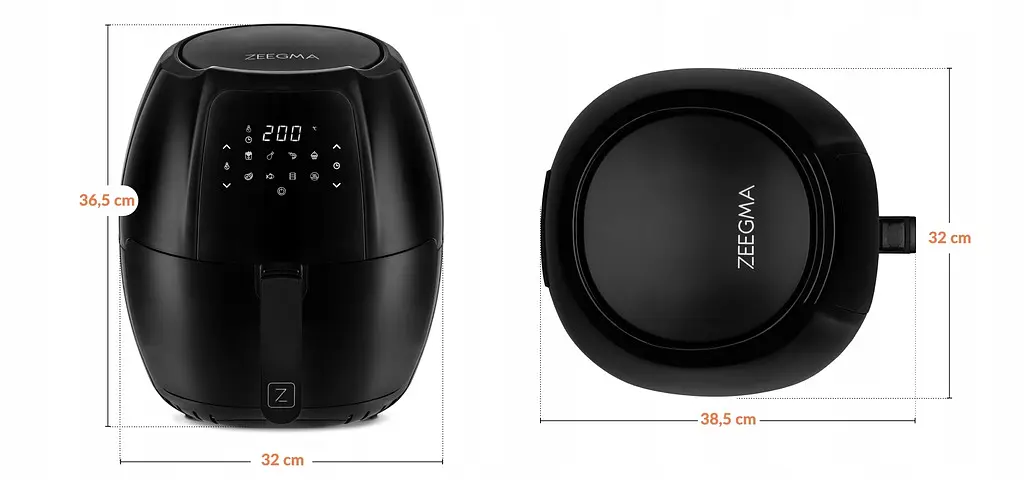 Аэрогриль аэрофритюрница Zeegma Knapper GRAND Black - фото 7