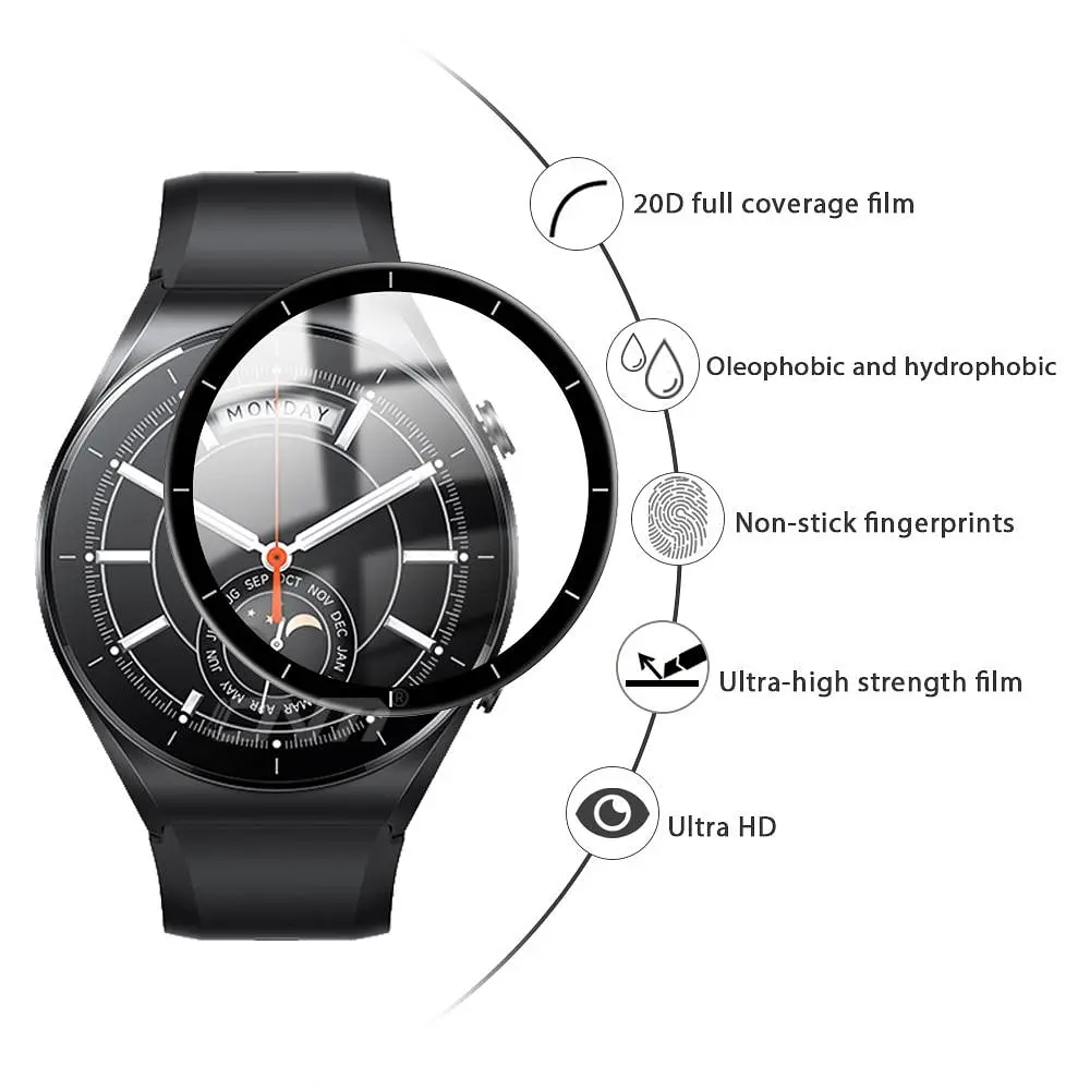 Защитная пленка VSKEY с рамкой для смарт-часов Xiaomi Watch S3 1 шт. - фото 5