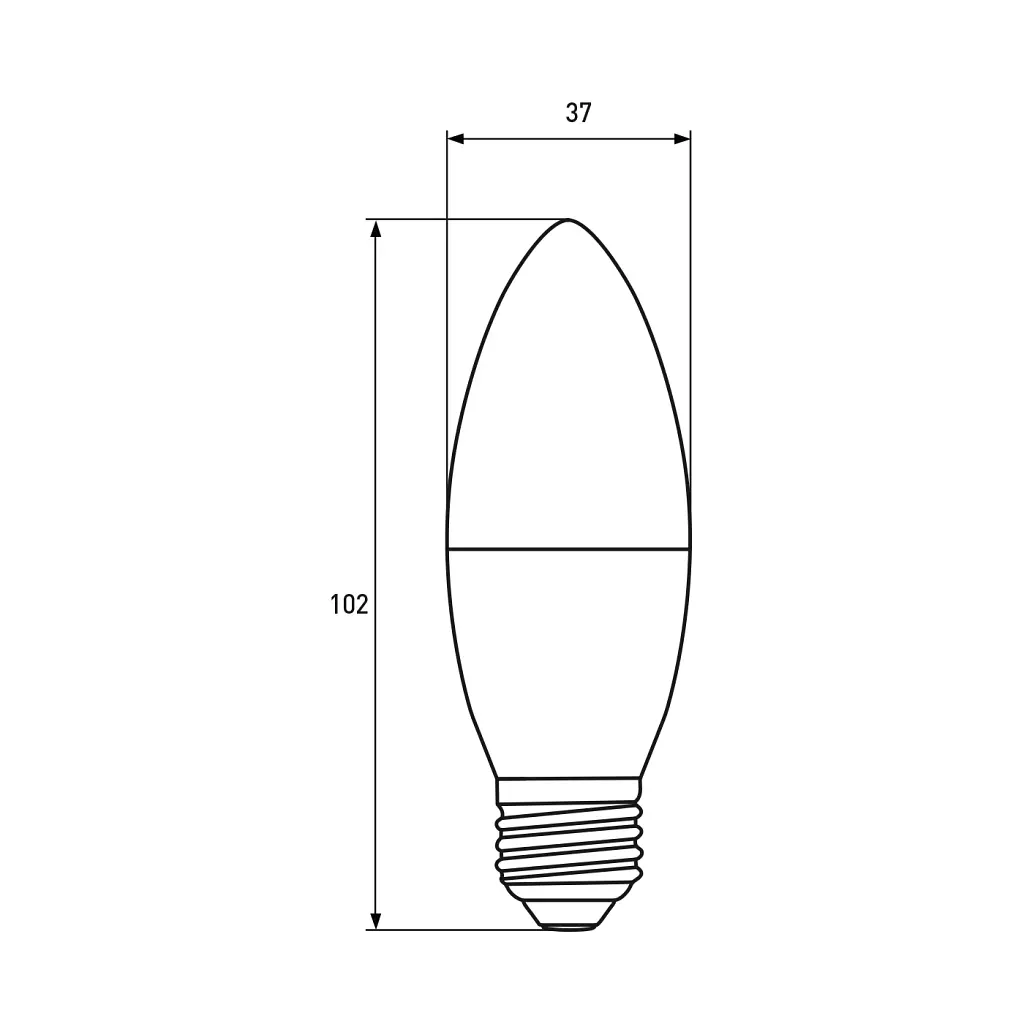 Лампочка Eurolamp LED CL 6W E27 3000K 220V (LED-CL-06273(P)) - фото 4