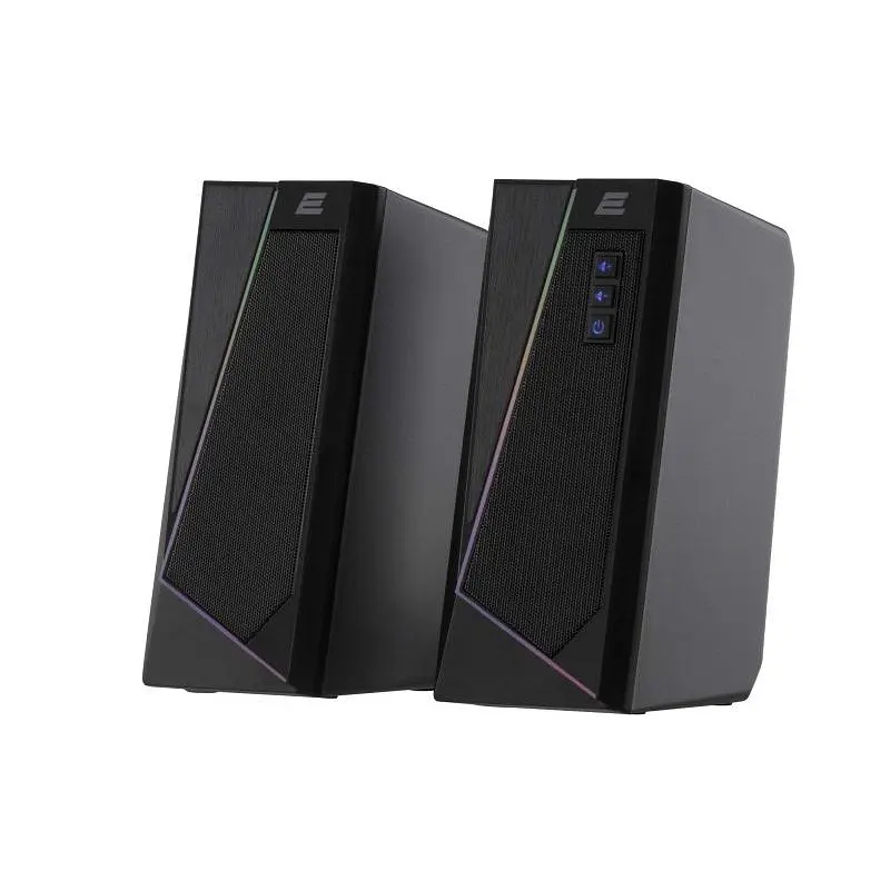Акустична система 2E PCS233 RGB, 2.0, USB, Black - фото 2