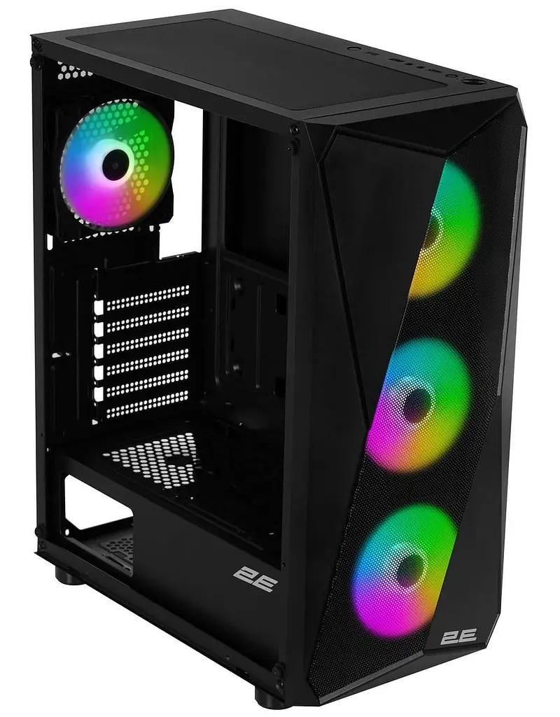 Корпус 2E GAMING Aruba G3313B ARGB без блока питания, черный (2E-G3313B) - фото 9