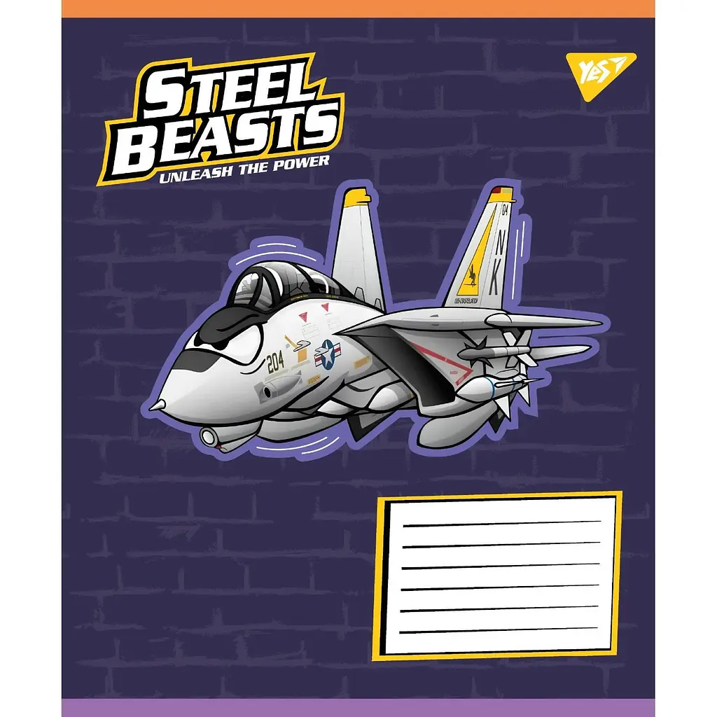 Набір зошитів Yes Steel Beasts А5, 12 аркушів 25 шт. (767709) - фото 5