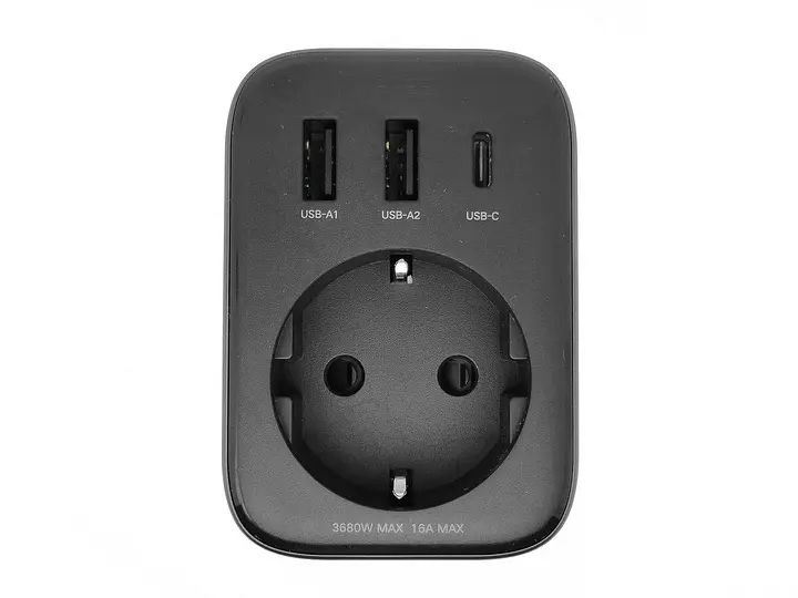 Мережевий зарядний пристрій UGREEN CD314 GaN 30W Outlet Extender сірий (90613) - фото 2