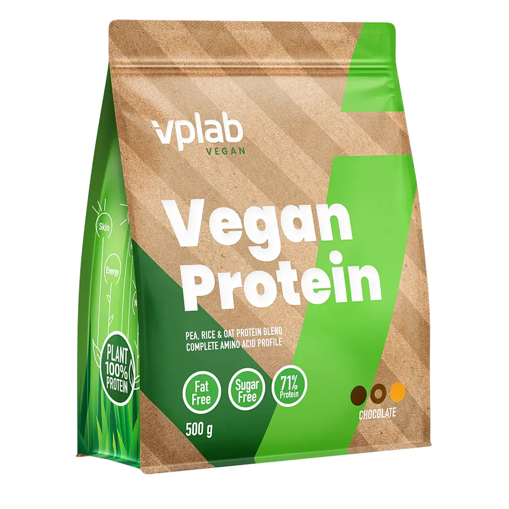 Протеїн Веганський Vegan Protein - 500г Шоколад