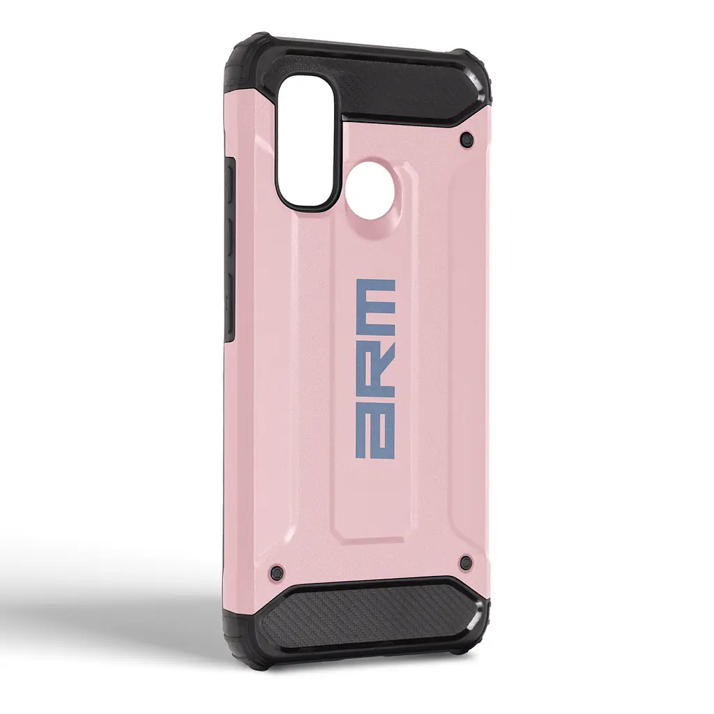 Чехол для Xiaomi Redmi 12C, Panzer, розовый, противоударный, бронированный, милитари, панель-накладка, защита всего корпуса, защита дисплея и камеры, термополиуретан (TPU) + поликарбонат (PC), ArmorStandart (ARM71473) - фото 2