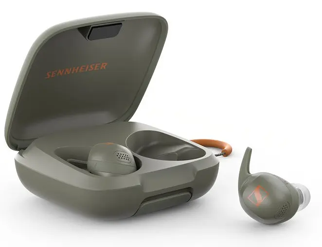 Навушники бездротові Sennheiser Momentum Sport True Wireless оливковий (6982739) - фото 2