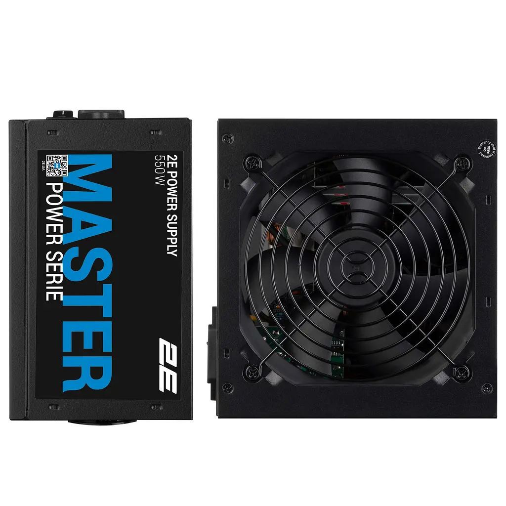 2E Блок живлення Master Power (550W), >80%, 80+ White, 120мм, 1xMB 24pin(20+4), 1xCPU 8pin(4+4), 3xMolex, 5xSATA, 2xPCIe 8pin(6+2) - фото 2