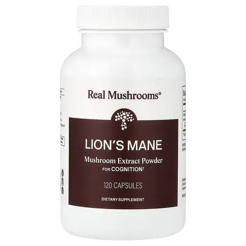 Їжовик гребінчастий (Левича грива) Lion's Mane 120 Capsules Real Mushrooms vit0005930