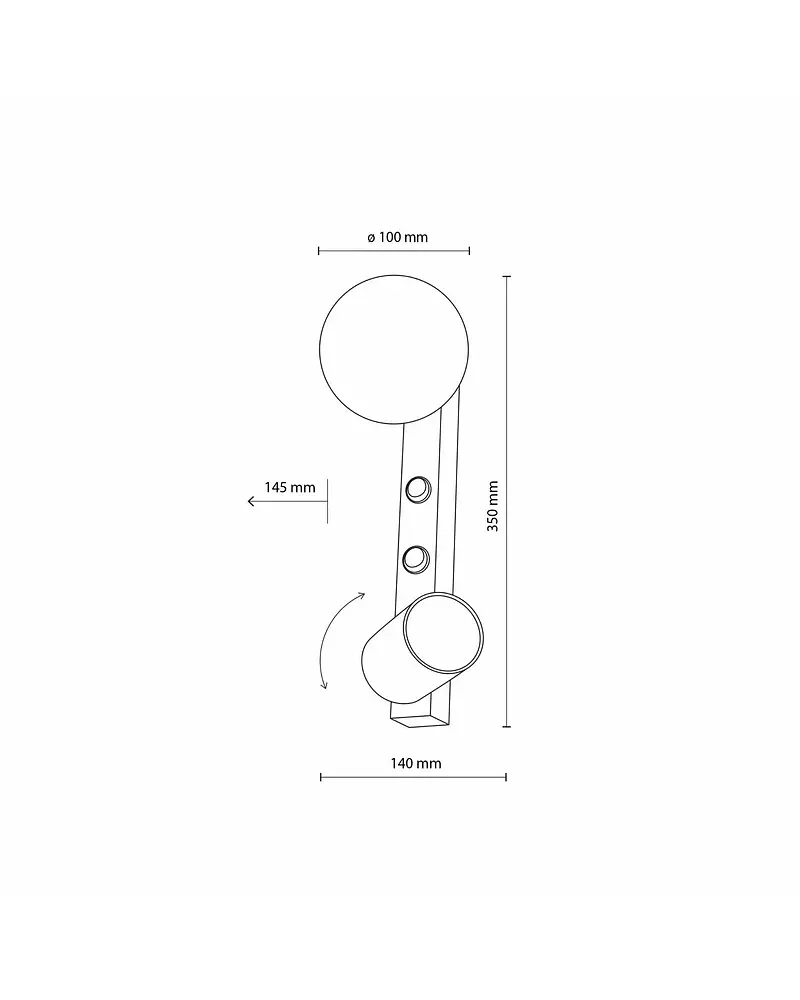 Бра Tk Lighting 10148 Vox GU10+G9 2x10+6W IP20 Bk - фото 2