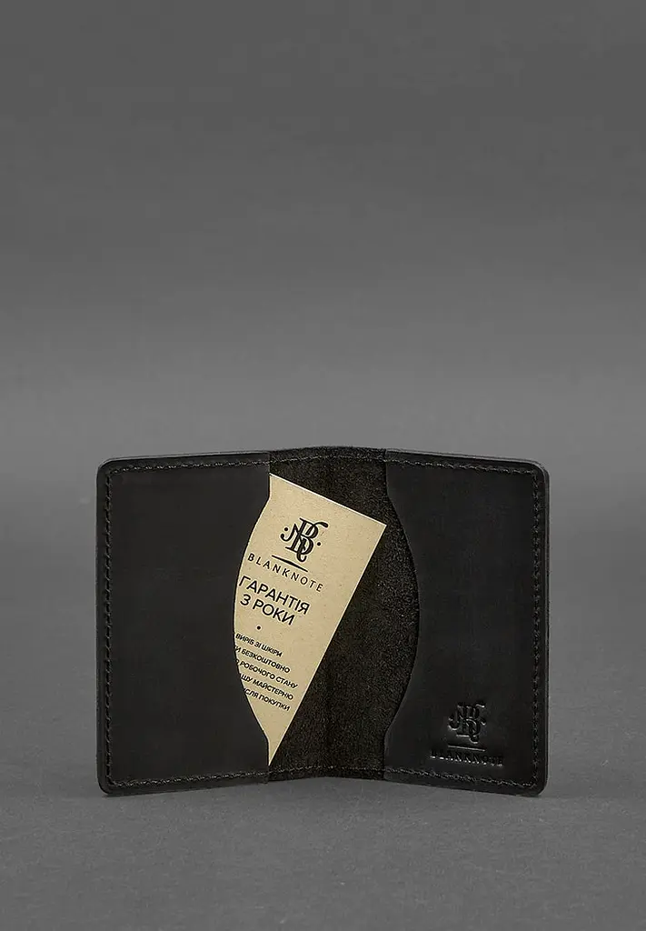 Чоловічий шкіряний кард-кейс (візитниця) 6.0 Карбон чорний - фото 4