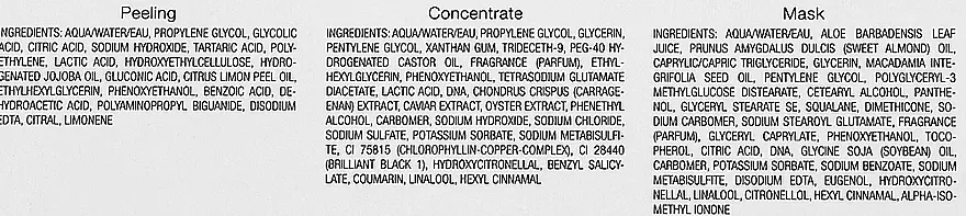Набір Klapp Caviar Power Treatment (peel/6g + f/conc/3,5ml + f/mask/10ml) - фото 3