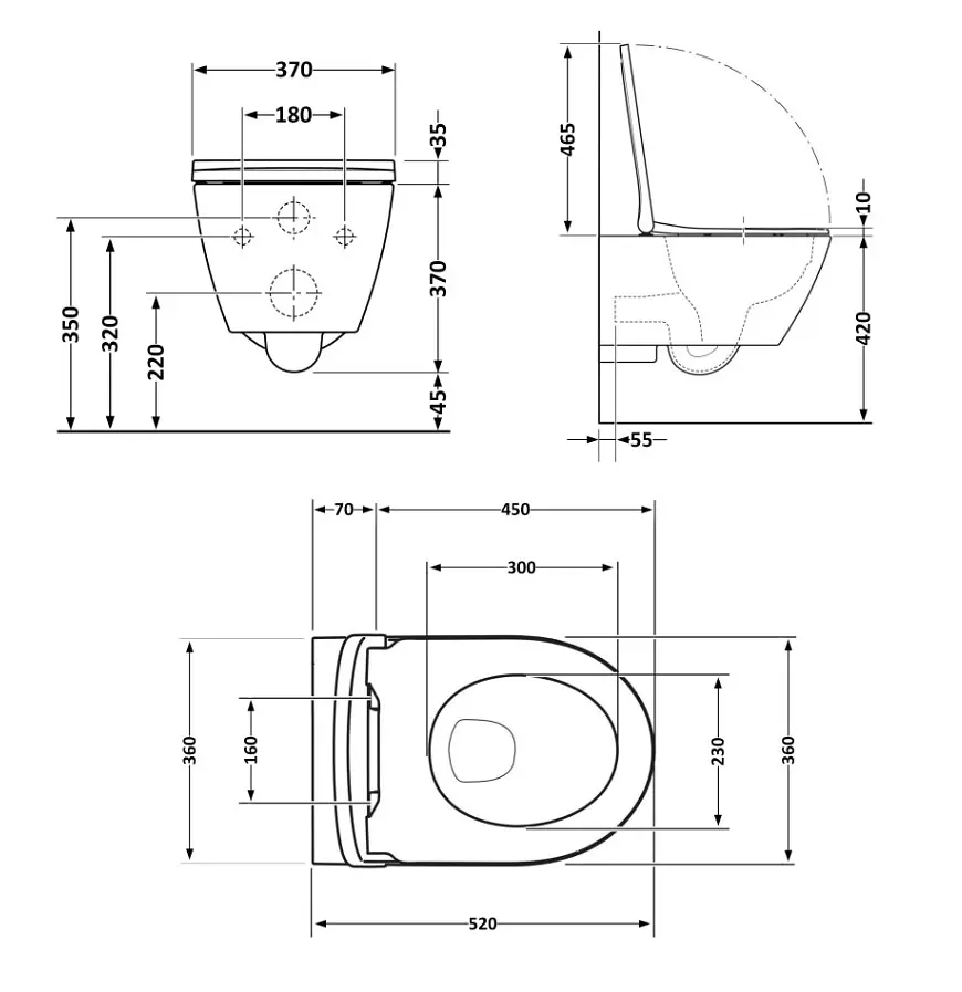 Унітаз підвісний Qtap Robin Ultra Quiet, Beige, з сидінням Slim Duroplast / Soft-close / Quick Release QTROB26SB48997 - фото 9