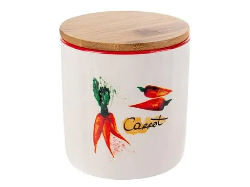 Набір банок для сипучих продуктів Lefard Hot Vegetables 3 шт. 620 мл червоний (940-291) - фото 2