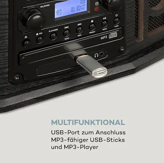 Проигрыватель винила Auna NR-620 DAB (10033712) - фото 3