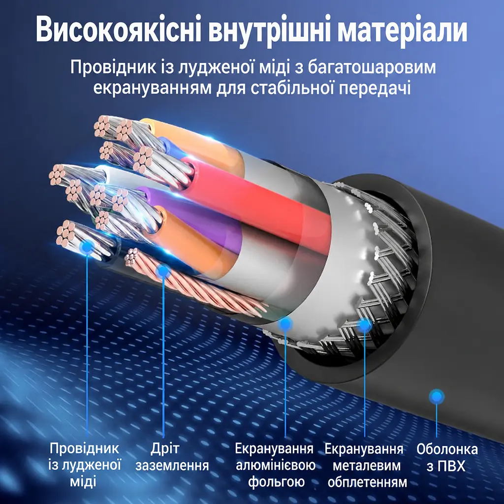 Y-подібний кабель Vention CQPBD USB 3.0 USB-A - Micro-B 0,5 м чорний (CQPBD) - фото 6
