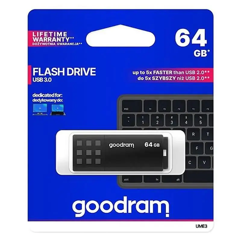 Флеш-накопичувач GoodRam 64Gb USB3.0 Black (UME3-0640K0R11) - фото 2