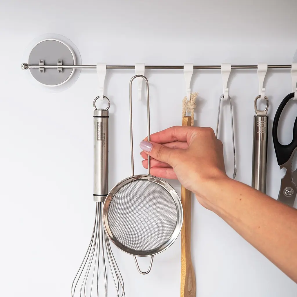 Универсальный держатель с крючками MVM BP-8, белый (BP-8 WHITE) - фото 7