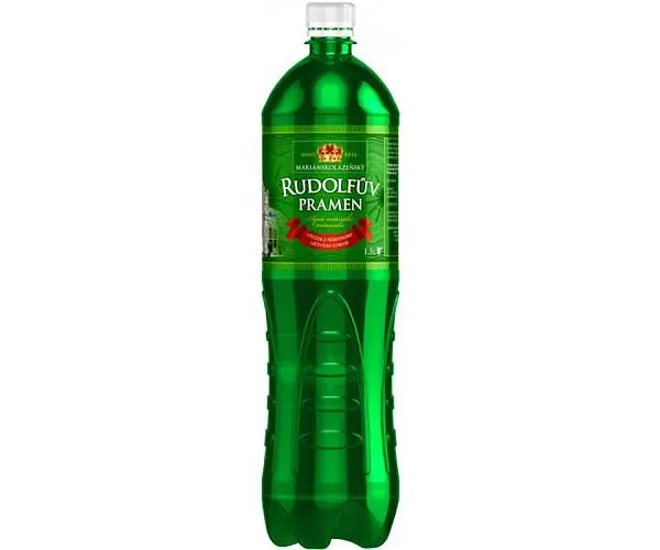 Rudolfuv Pramen, 1,5 л, Упаковка 6 шт., Лікувальна вода Рудольфів Прамен, газована, ПЕТ - фото 2