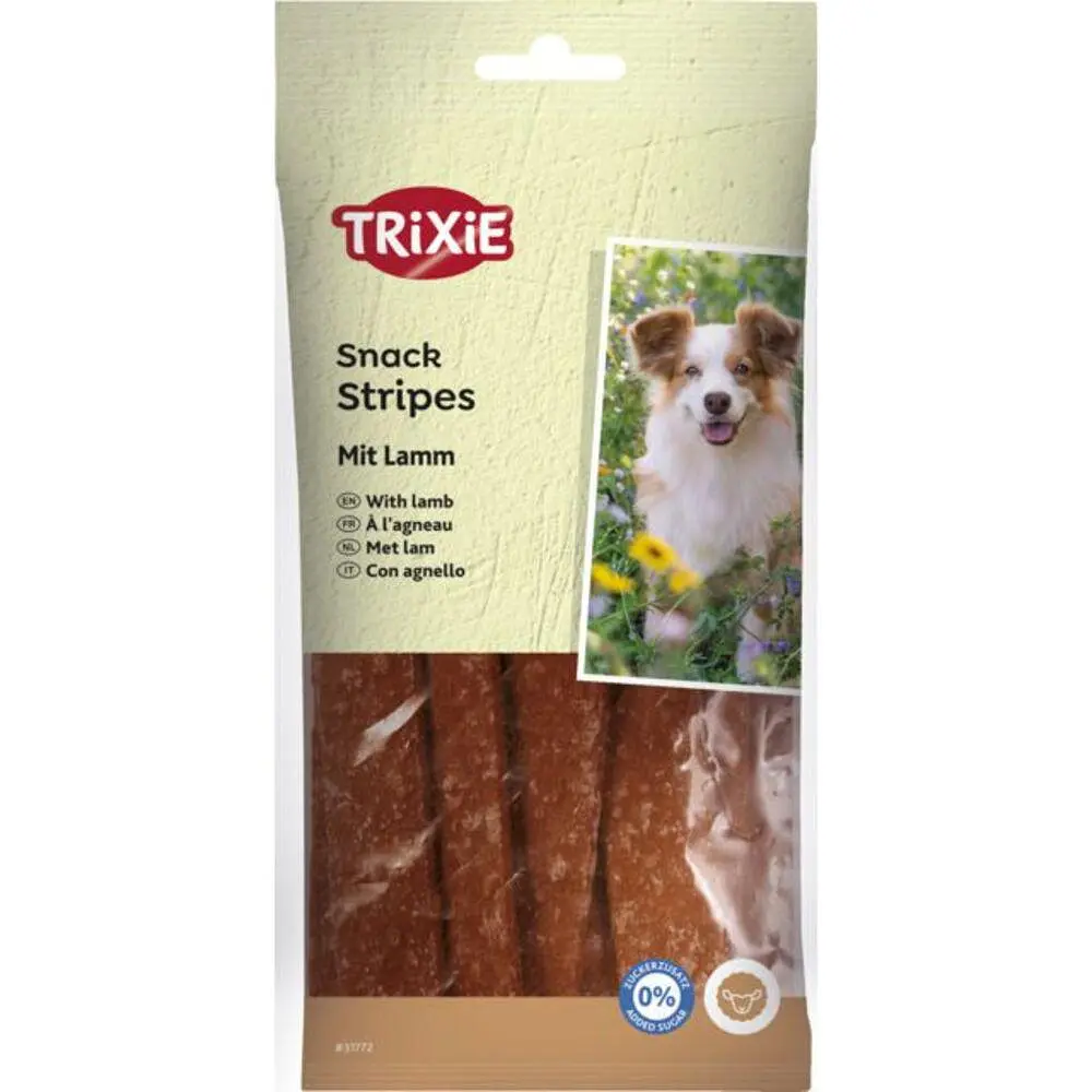 Ласощі Trixie Stripes для собак смужки з ягнятком 100 г (арт.31772)