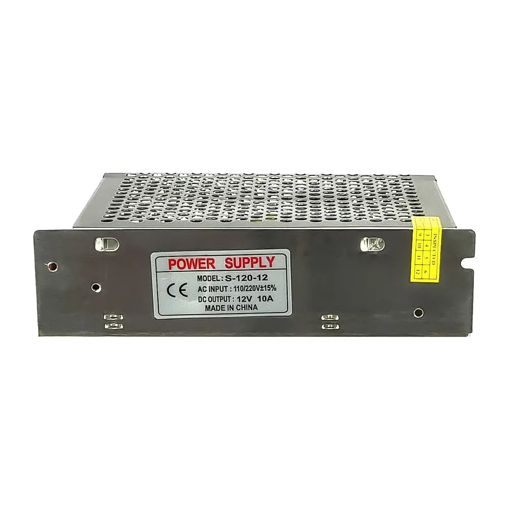 Блок питания S-120-12 в перфорированном корпусе 12V/10A - фото 2