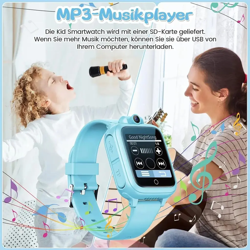 Дитячий смарт-годинник Awatty Smartwatch Children чорний - фото 8