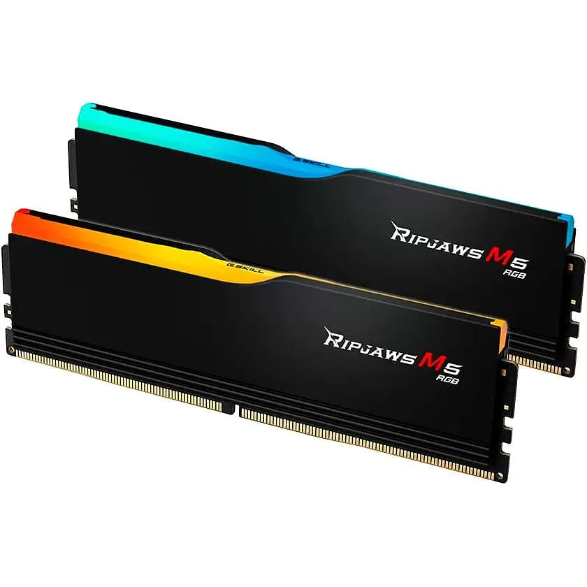 Модуль памяти G.Skill DDR5 32GB (2x16) Ripjaws M5 6000Mhz RGB Black XMP 3.0 (F5-6000J3238F16GX2-RM5RK) - фото 2