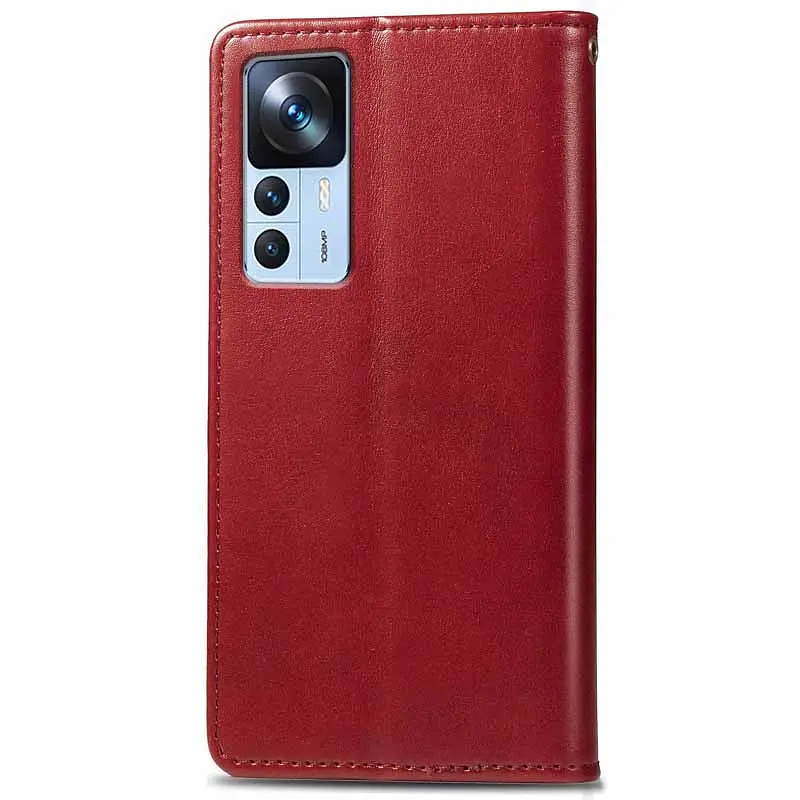 Шкіряний чохол-книжка GETMAN Gallant (PU) для Xiaomi 12T / 12T Pro Червоний - фото 2