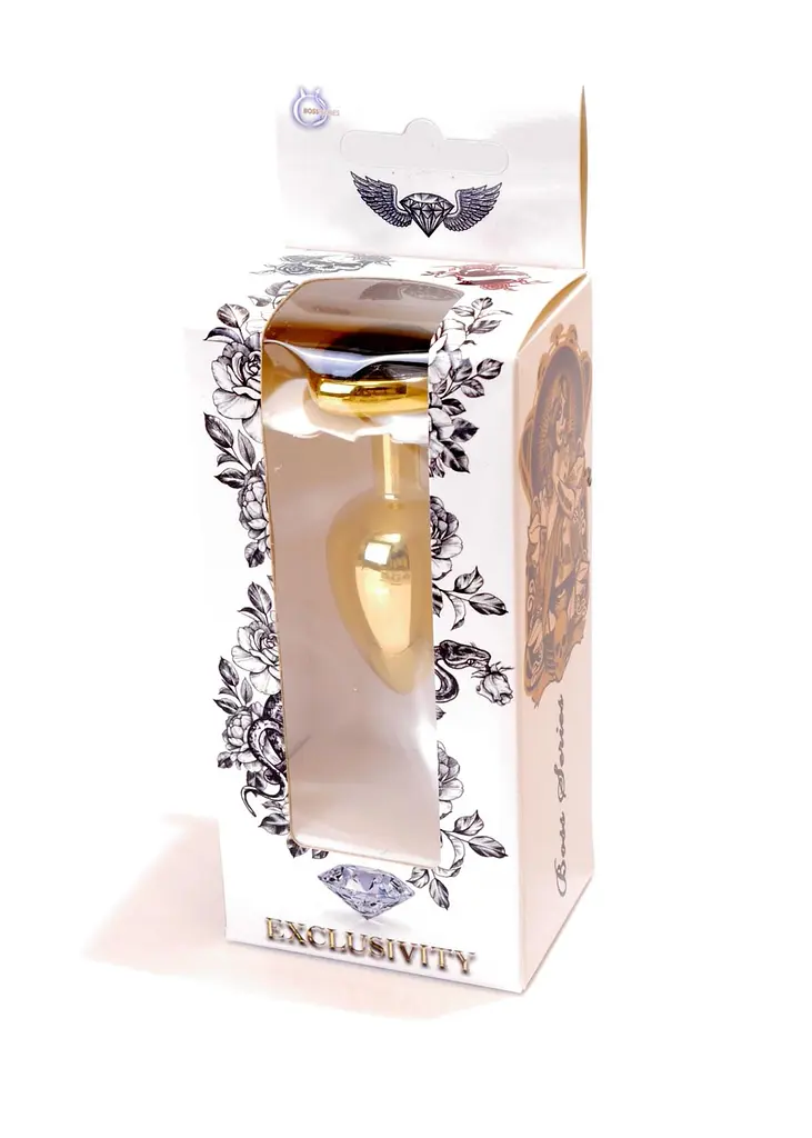 Анальна пробка Jawellery Gold Heart PLUG Black Boss Series 64-00038 98263 - фото 7