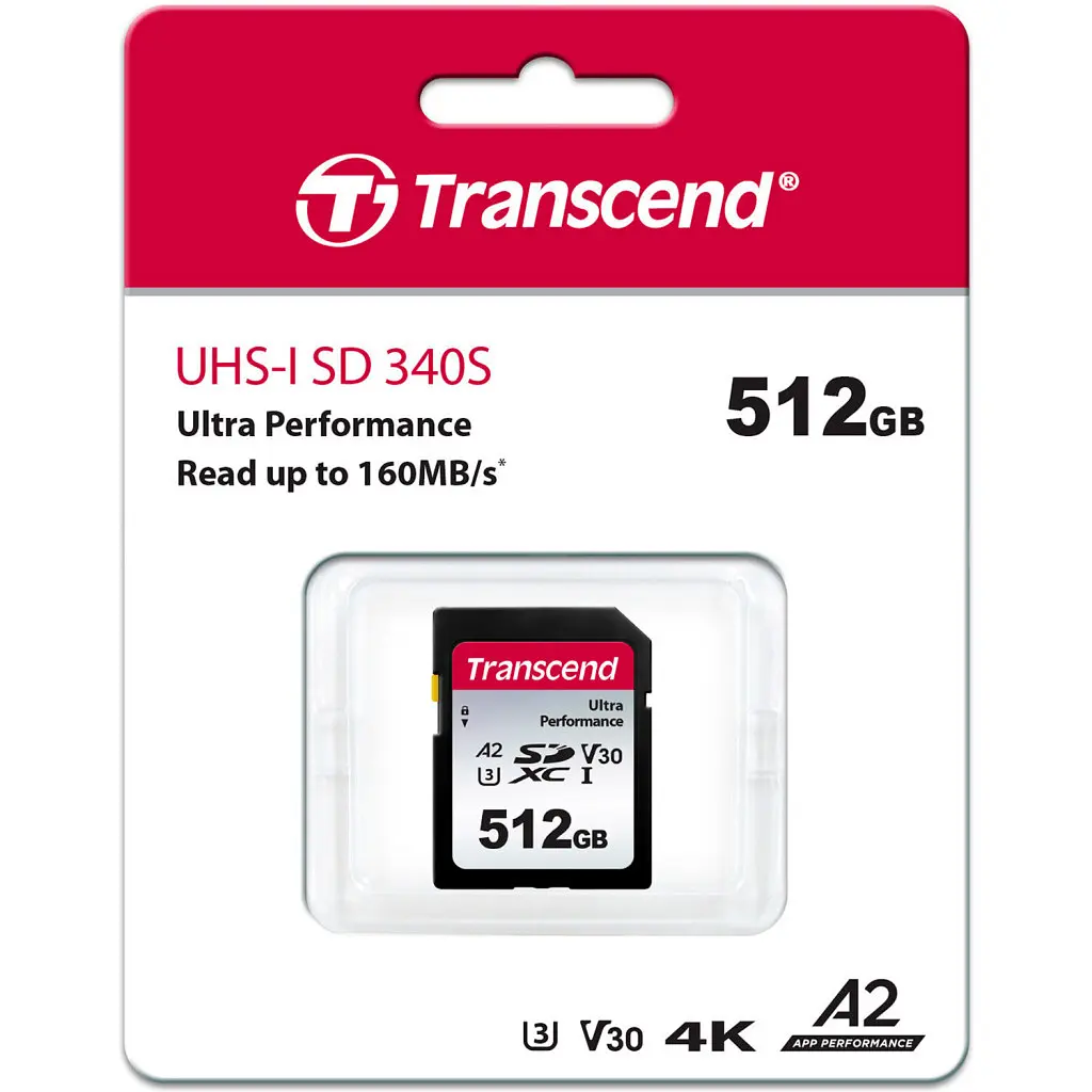 Карта пам'яті Transcend 512GB SD class 10 UHS-I U3 4K (TS512GSDC340S) - фото 2