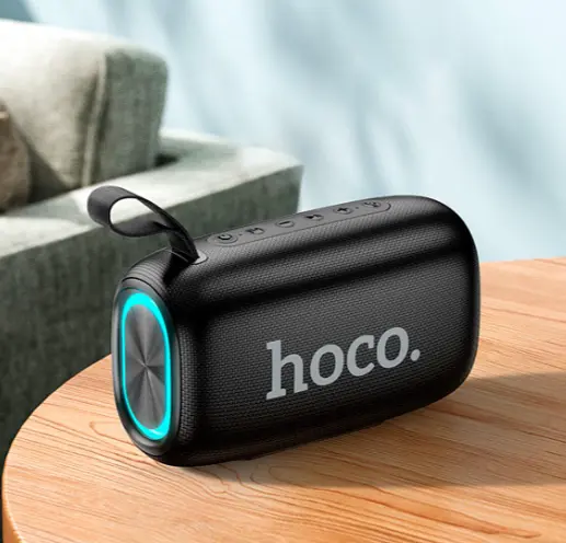 Портативная Bluetooth-колонка Hoco HC25 Radiante Sports 20 Вт водонепроницаемая IPX4 черная LED-подсветка - фото 3