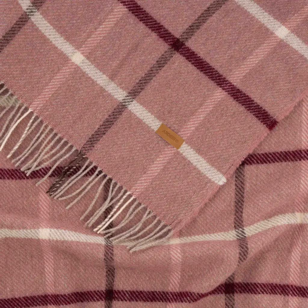 Плед Ardesto Leonardo Alpina 140x200 см 100% вовна рожевий (ART0701LM) - фото 5