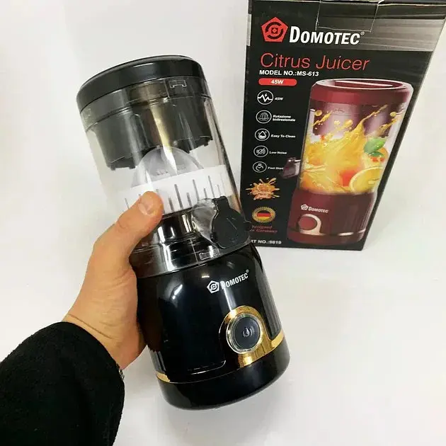 Міні-блендер Domotec MS-613 білий 250 мл 45 Вт • Компактний кухонний блендер для смузі, соків, соусів і дитячого харчування - фото 3