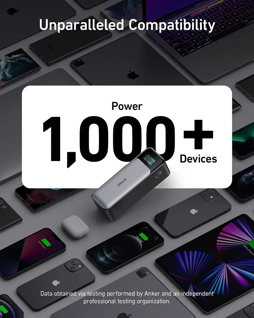 Портативний зарядний пристрій PowerCore 737 GaNPrime 24000 mAh Black Anker teh0027060 - фото 4