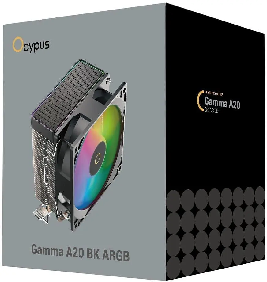 Кулер для процесора Ocypus Gamma A20 ARGB Black (GAMMA-A20-BK1AAWN00F-GL) - фото 10