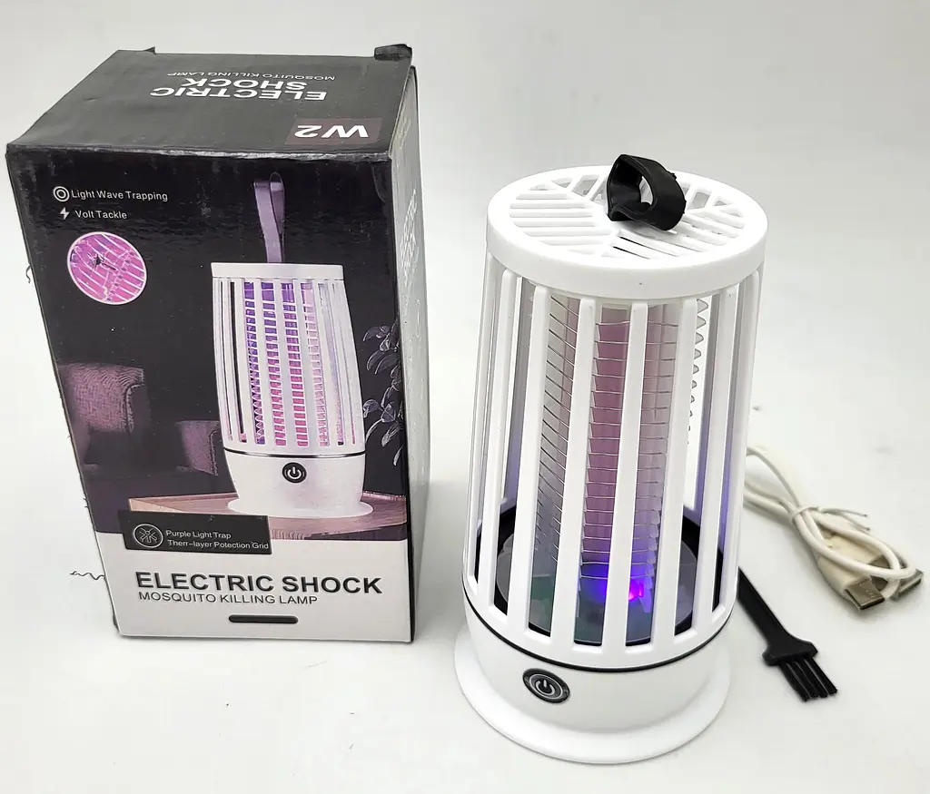 Лампа для комарів акумуляторна 5W від USB 2в1 LED світильник нічник і Електрична пастка знищувач комах 13см UKC Mosquito Killer Lamp LY-851 - фото 3