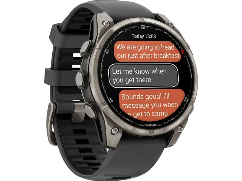 Смарт-годинник Garmin Fenix 8 Pro 47 mm AMOLED Titanium with Graphite/Black (010-03198-10/11) - фото 2