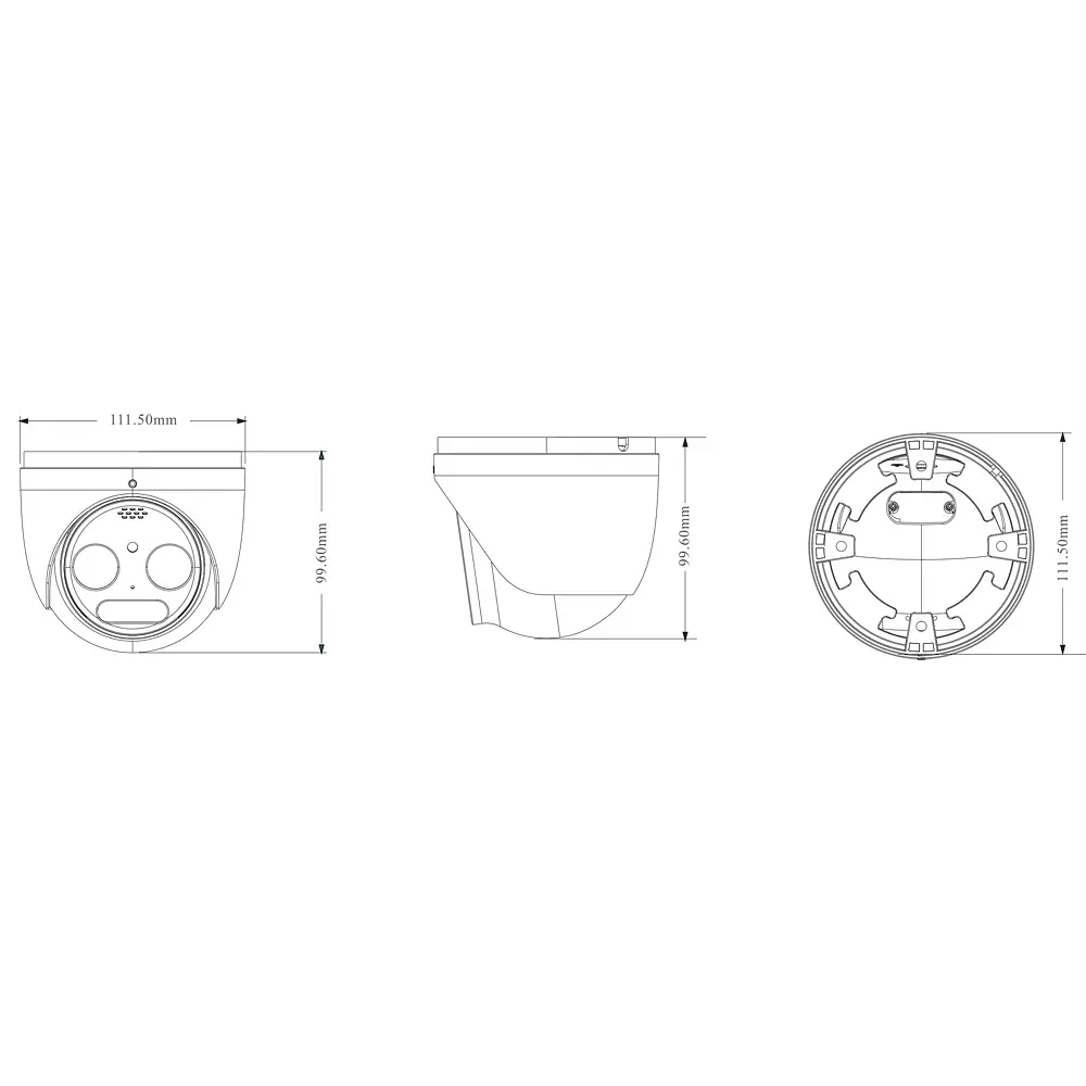 Тепловизионная IP-видеокамера TVT TD-5525E1-VT1(7/PE) Termal 256*192 f=7mm Optical 5Mp f=8mm (77-00423) - фото 2