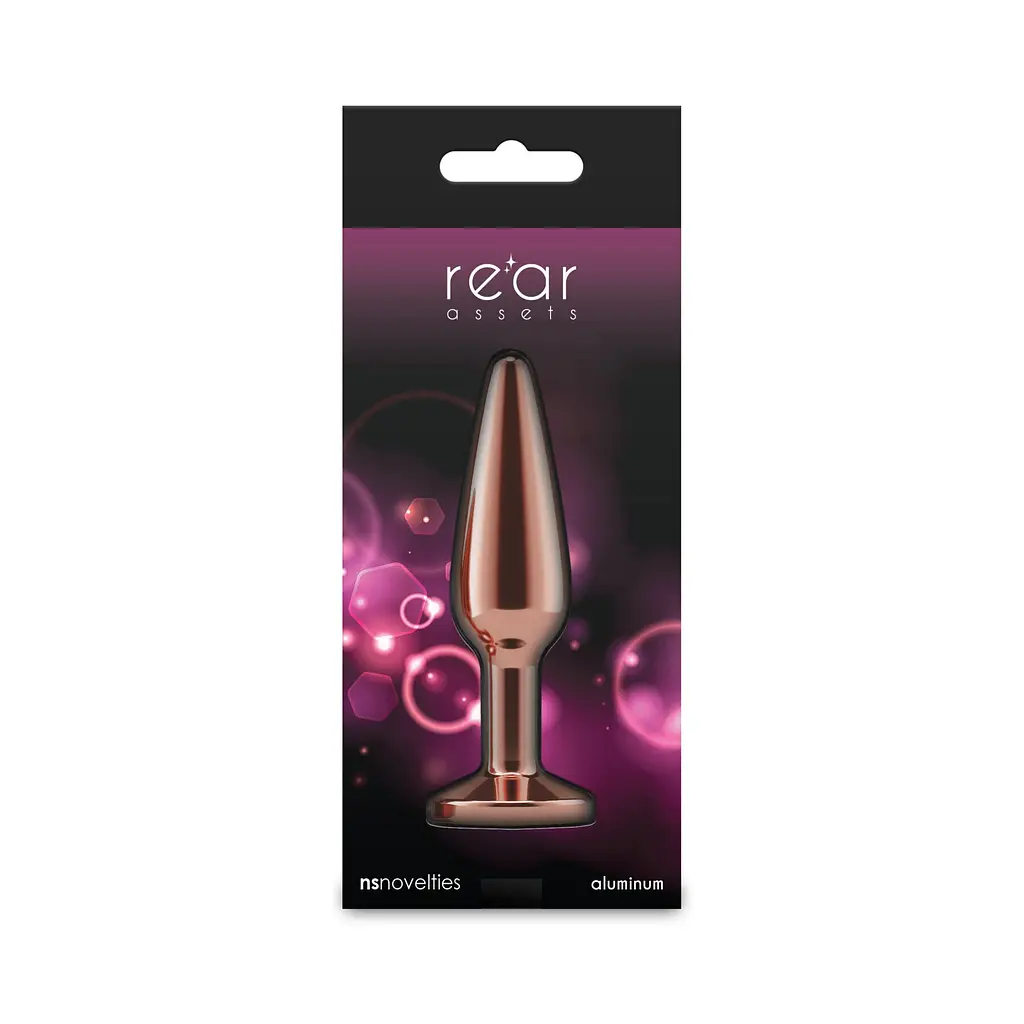 Анальна пробка NS Novelties Rear Assets Tapered Rose Gold, M - фото 4